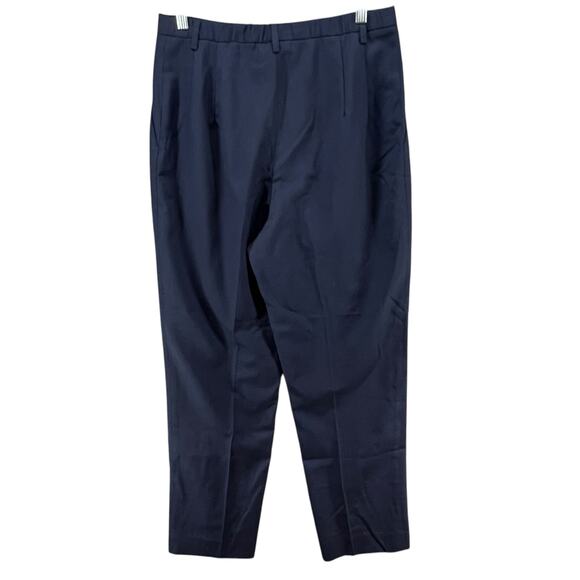 Vintage Pendleton Pants Women 12 Blue Virgin Wool High Rise Trouser Timeless USA - Picture 4 of 14